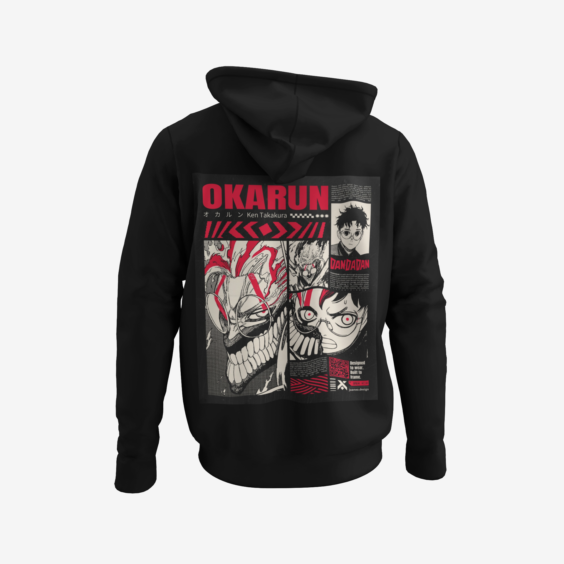 Okarun & Turbo Granny Dandadan Manga Streetwear Hoodie
