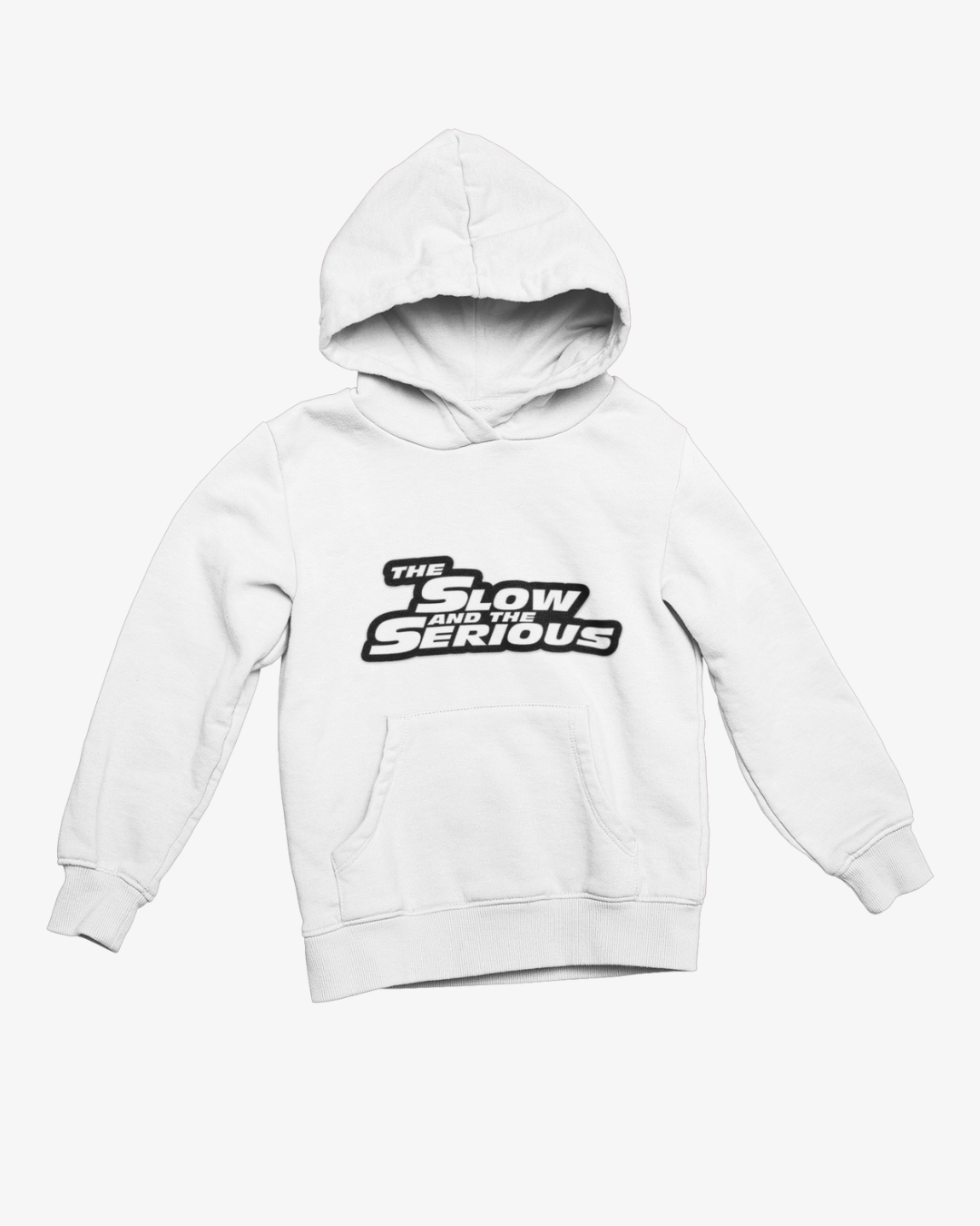 "The Slow and The Serious" White Hoodie