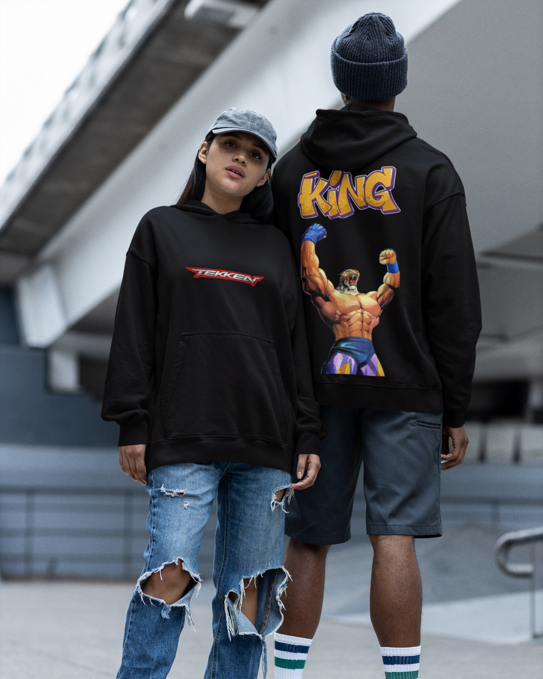 Tekken King Character & Logo Streetwear Hoodie