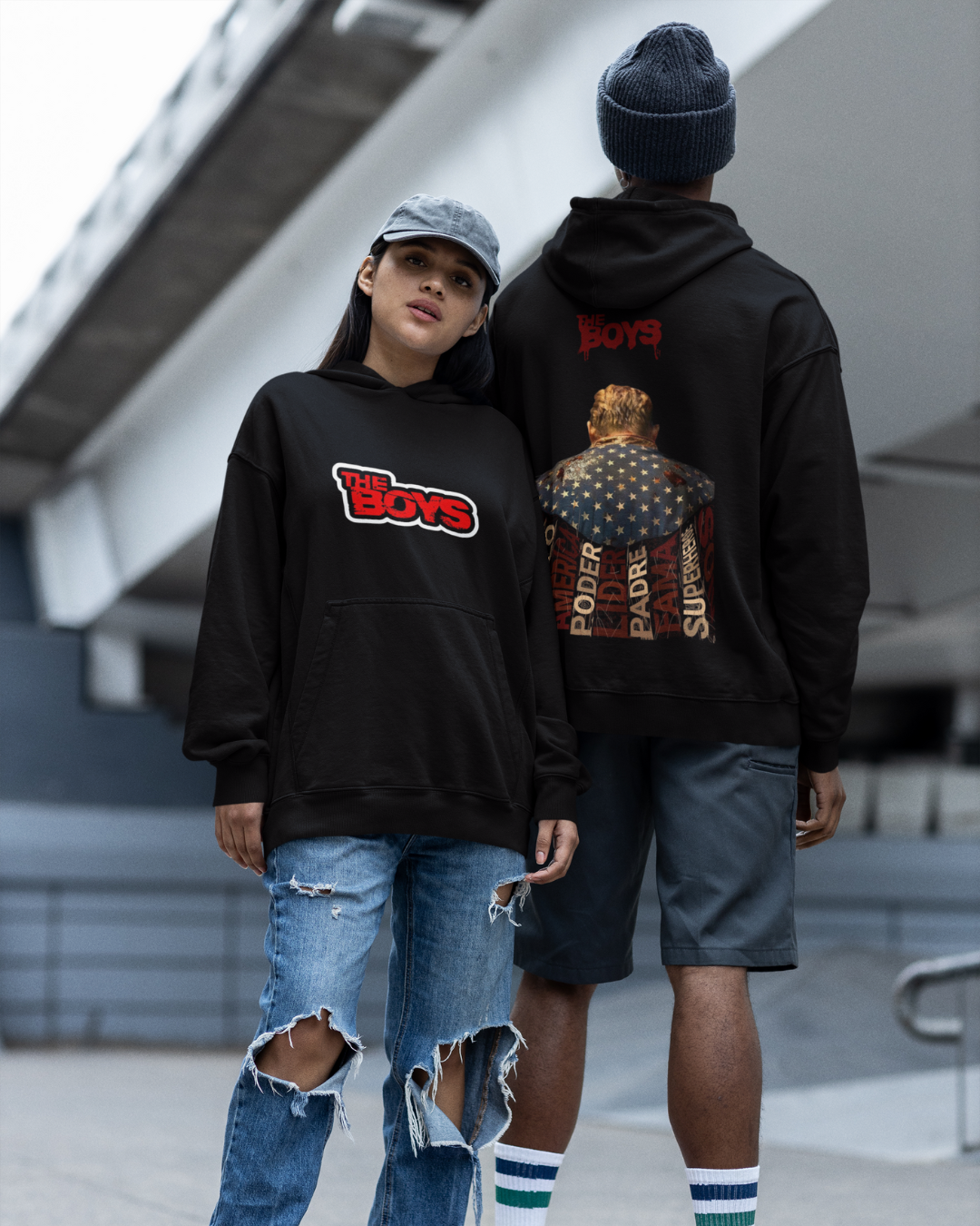 The Boys Homelander Patriotic Cape Statement Hoodie