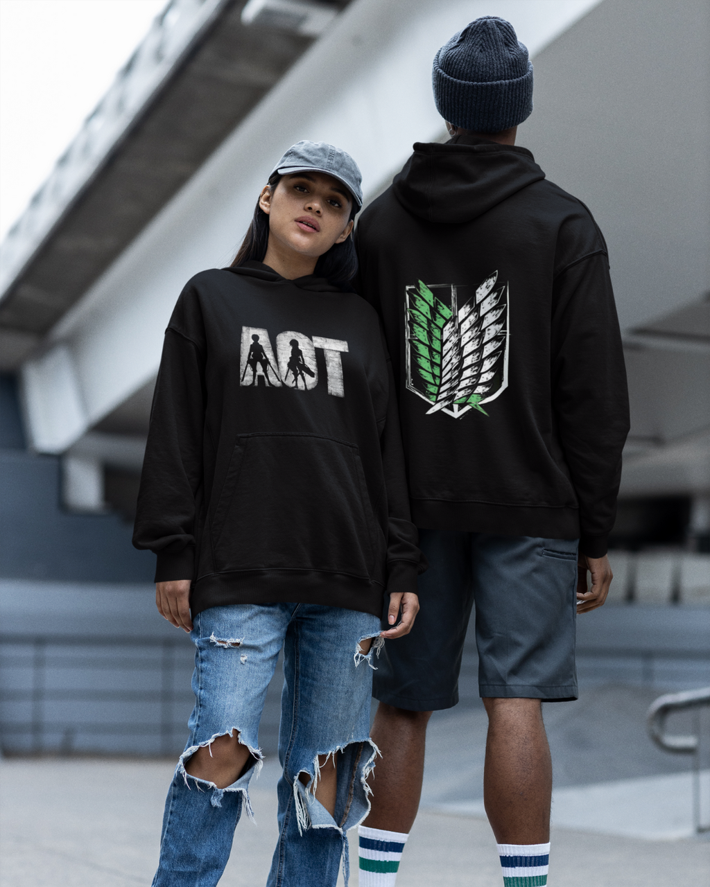 Attack on Titan Vintage Poster Colossal Titan Streetwear Hoodie