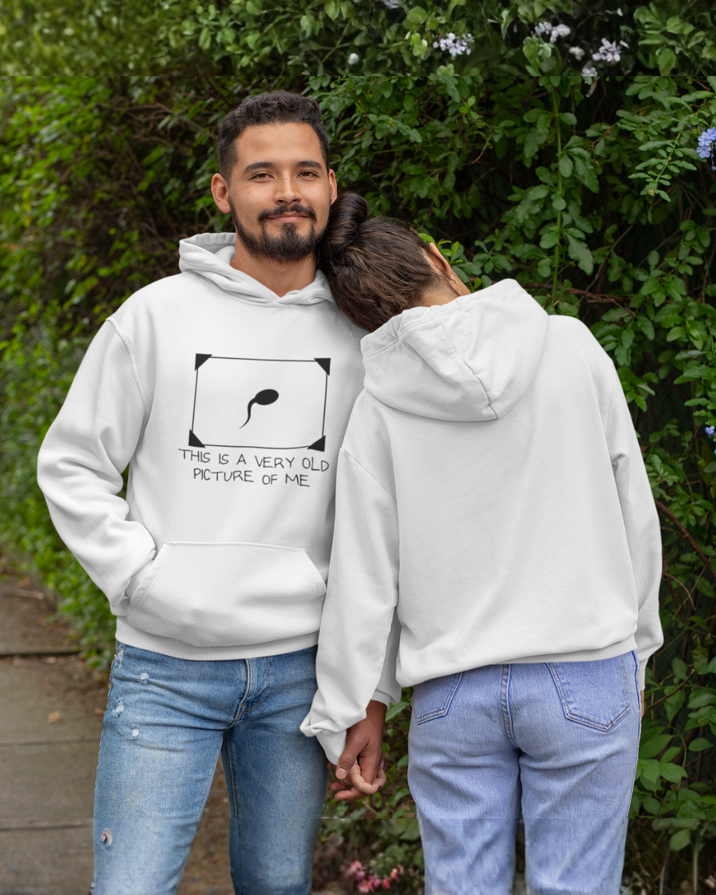 Sperm Humor Hoodie "A Very Old Picture of Me" Meme Pullover – Novelty Gift