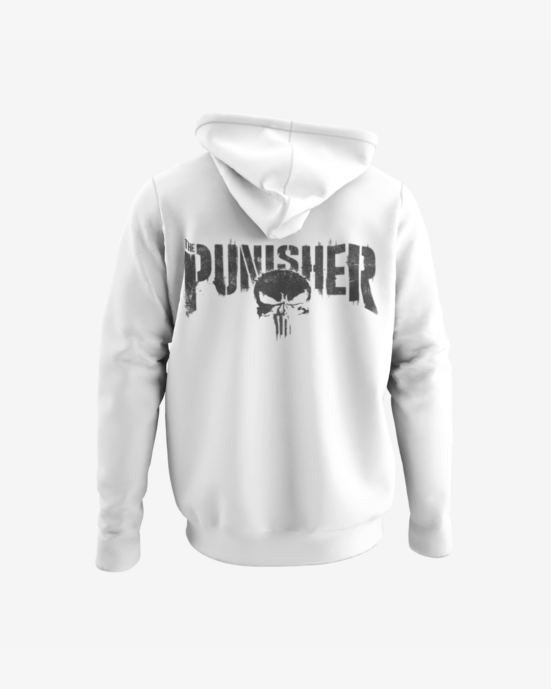 The Punisher Skull-Themed Black Vigilante Hoodie