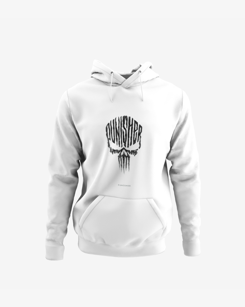 The Punisher Skull-Themed Black Vigilante Hoodie