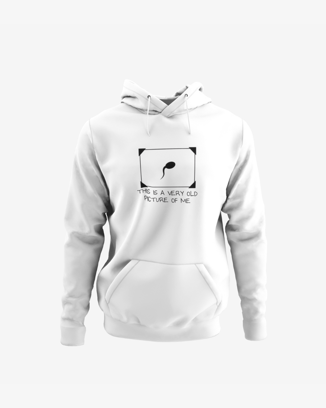 Sperm Humor Hoodie "A Very Old Picture of Me" Meme Pullover – Novelty Gift